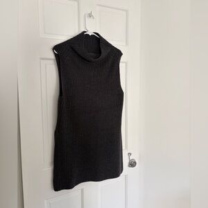 Wilfred Black Sleeveless Turtleneck Sweater